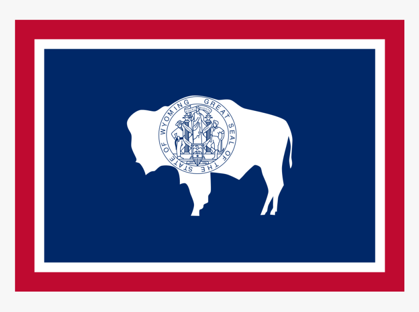 Us Wy Wyoming Flag Icon, HD Png Download