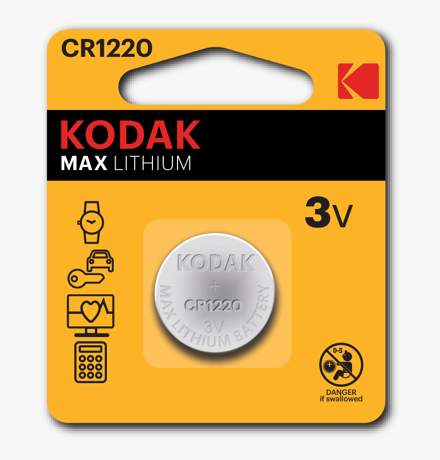 Kodak Max Cr Button Cells - Kodak Max Lithium Cr2032, HD Png Download