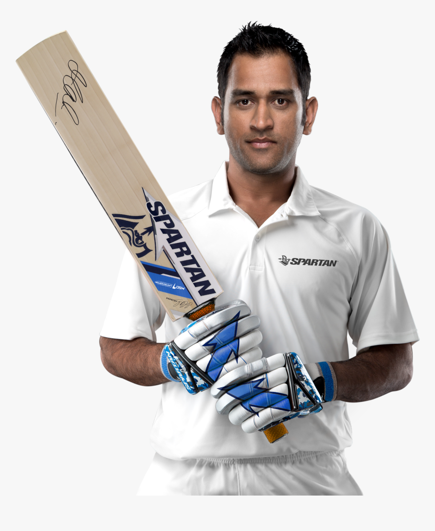 Transparent Cricket Bat Clipart - Ms Dhoni Spartan Bat, HD Png Download