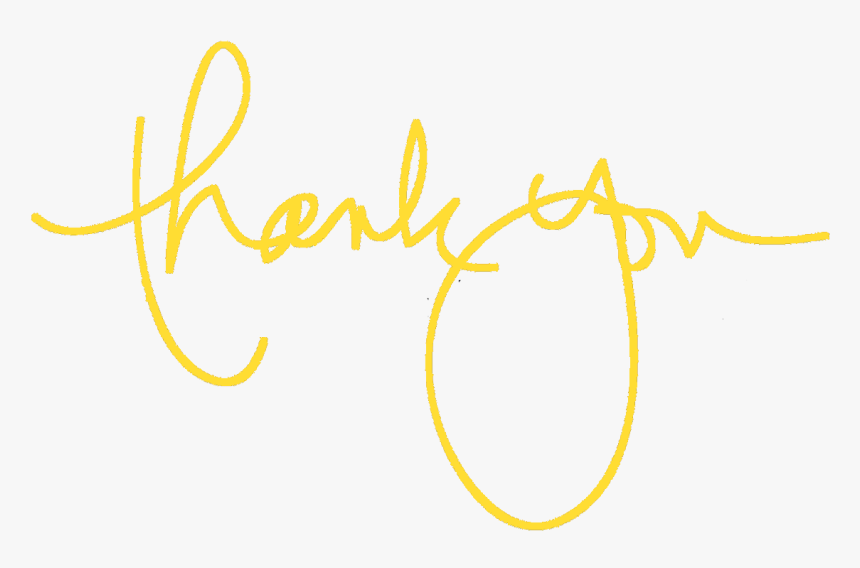 Picture - Thank You Yellow Png, Transparent Png