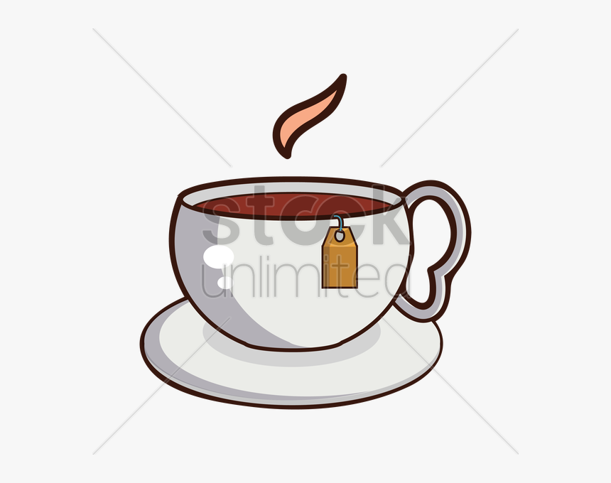 Vector Graphics Clipart Tea Coffee Cup Clip Art - Clip Art Free Cup Of Hot Tea, HD Png Download