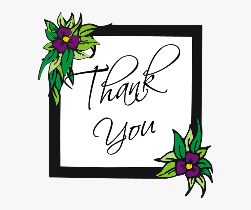 Thank You Clipart Free Images Clipart - Free Thank You Clipart Flower, HD Png Download