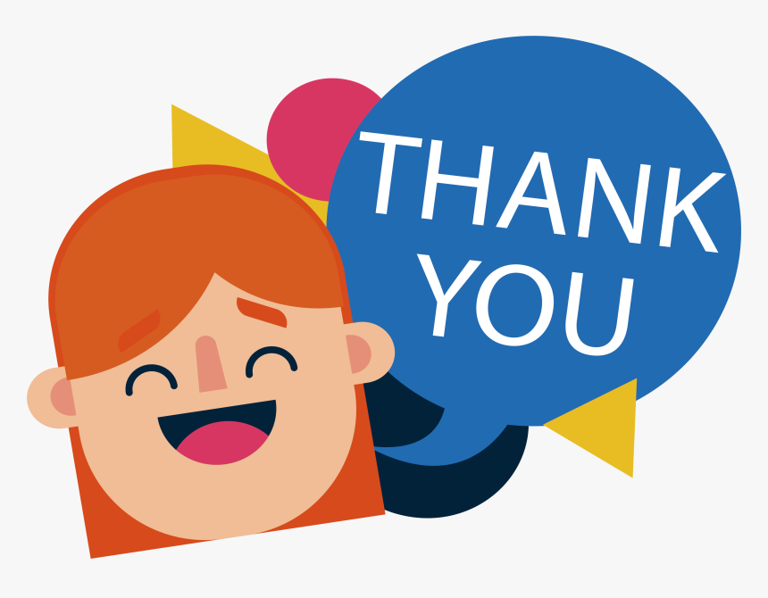 Wedding Invitation Smiling Girl - Thank You Vector Png, Transparent Png