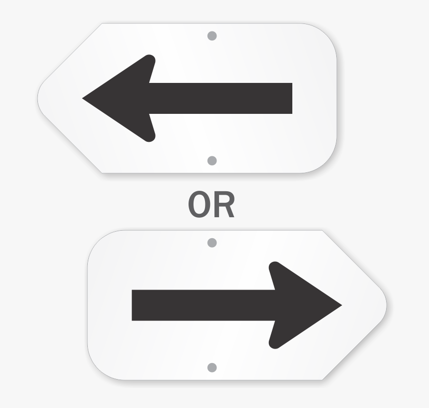 Directional Arrow Symbol Sign - Traffic Sign, HD Png Download