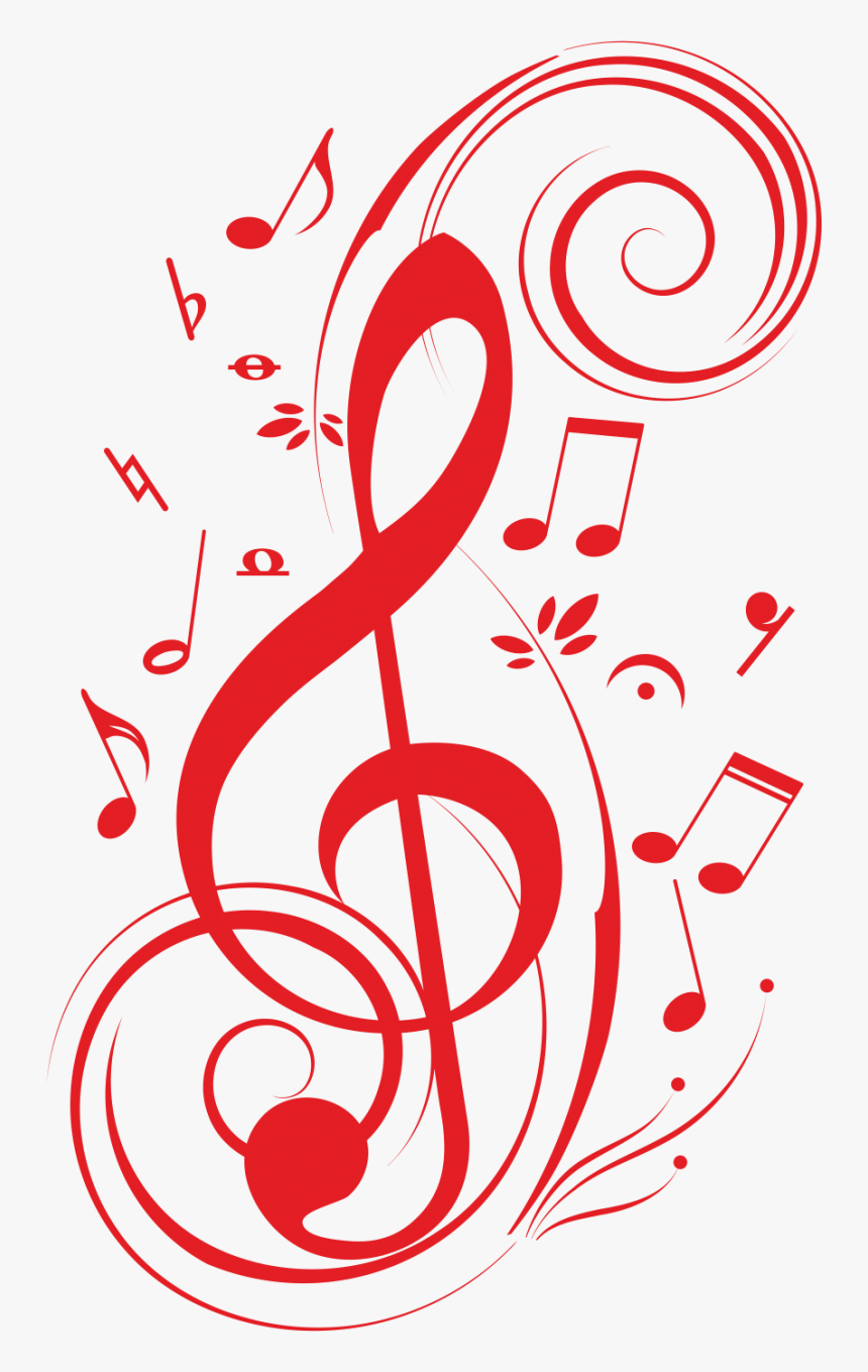 Musical Note Clef Clip Art - Music Notes Drawings, HD Png Download