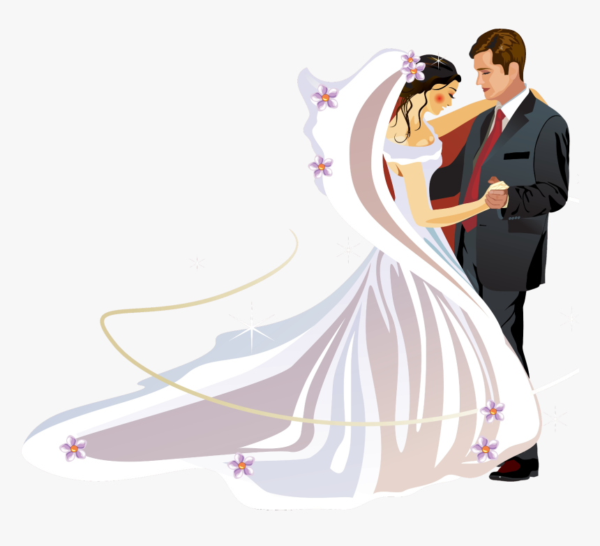 Weddings Clip Art Pinterest - Bride And Groom Clipart Png, Transparent Png