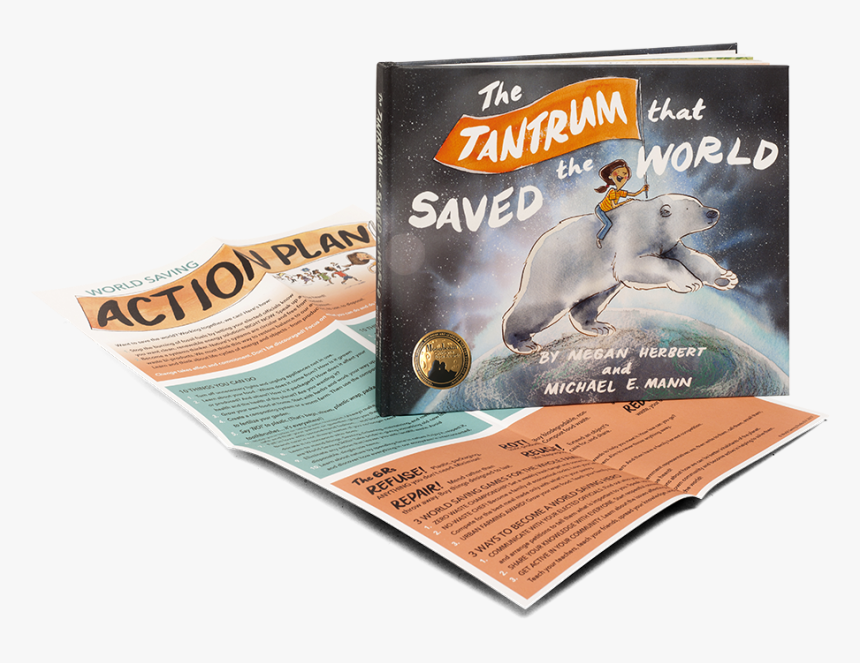 Book And Poster With Moonbeam Small - Tantrum That Saved The World, HD Png Download