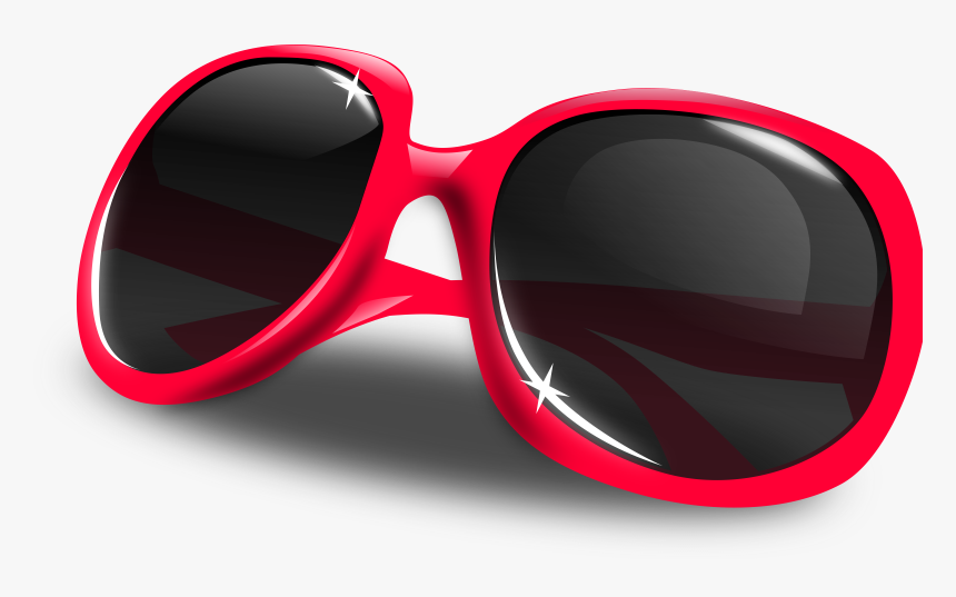 Sun Glasses, Glasses, Dark, Red, Sunglasses, Glass - Sunglasses Clipart, HD Png Download