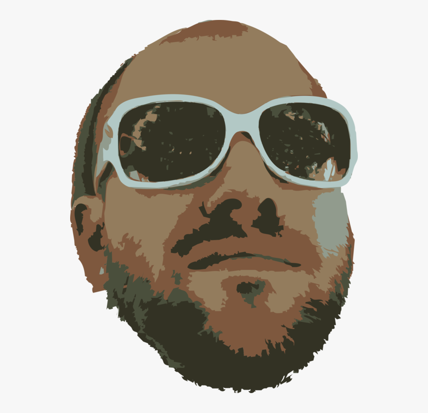 Beard,head,sunglasses - Illustration, HD Png Download