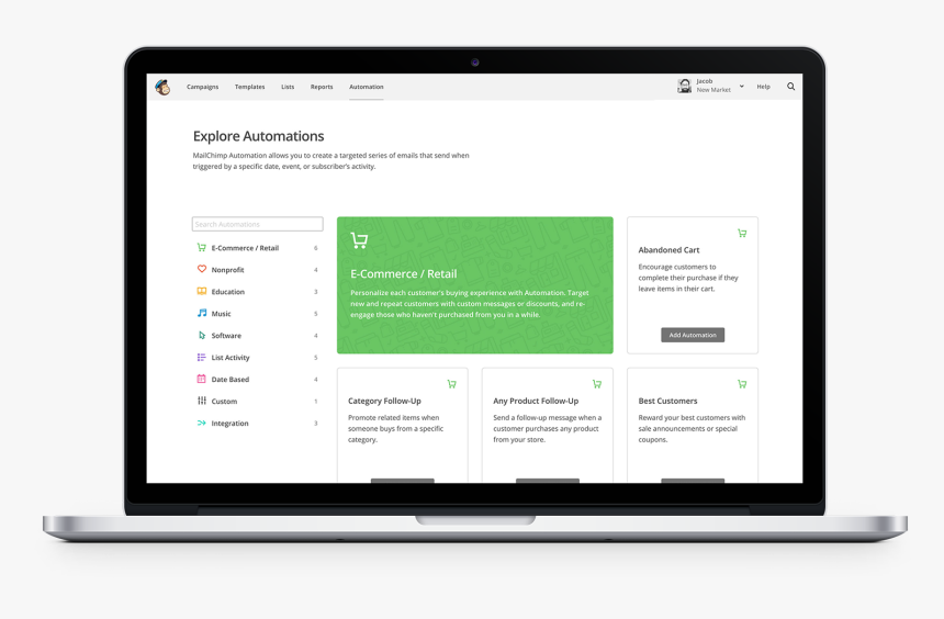 Email Mailchimp 1600px - Led-backlit Lcd Display, HD Png Download
