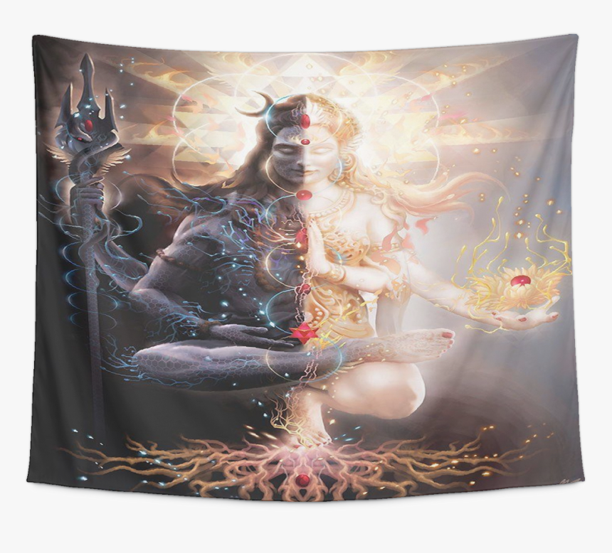 Hindu Deity Divine Masculine Feminine God Shiva Balance - Tantric Marriage, HD Png Download