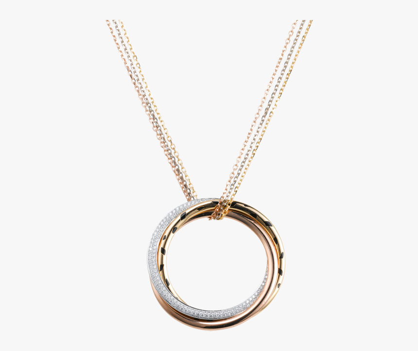 Cartier Pendant Png Image - Interlocking Circles Pendant With Engraving, Transparent Png