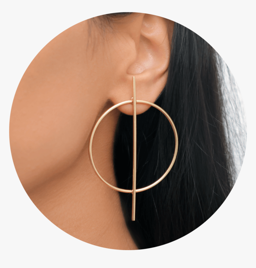 Gold Stick Earrings, HD Png Download