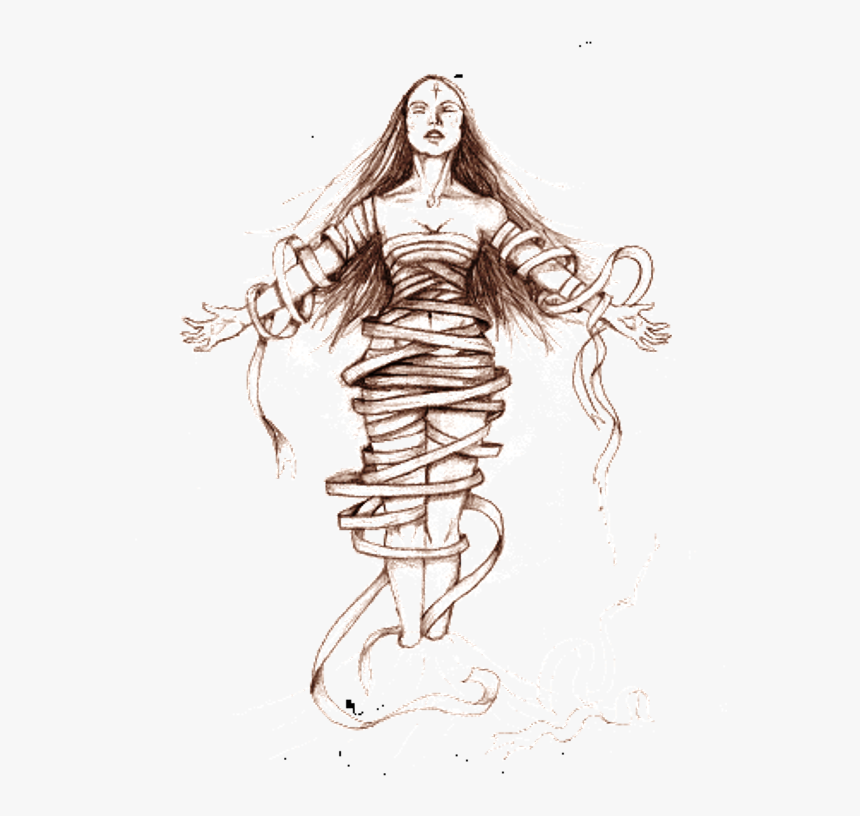 Drawing Of A Goddess, HD Png Download