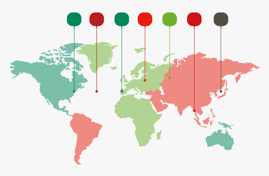 World Map Marker Vector Material 18591135 Transprent - International Happiness At Work Week, HD Png Download