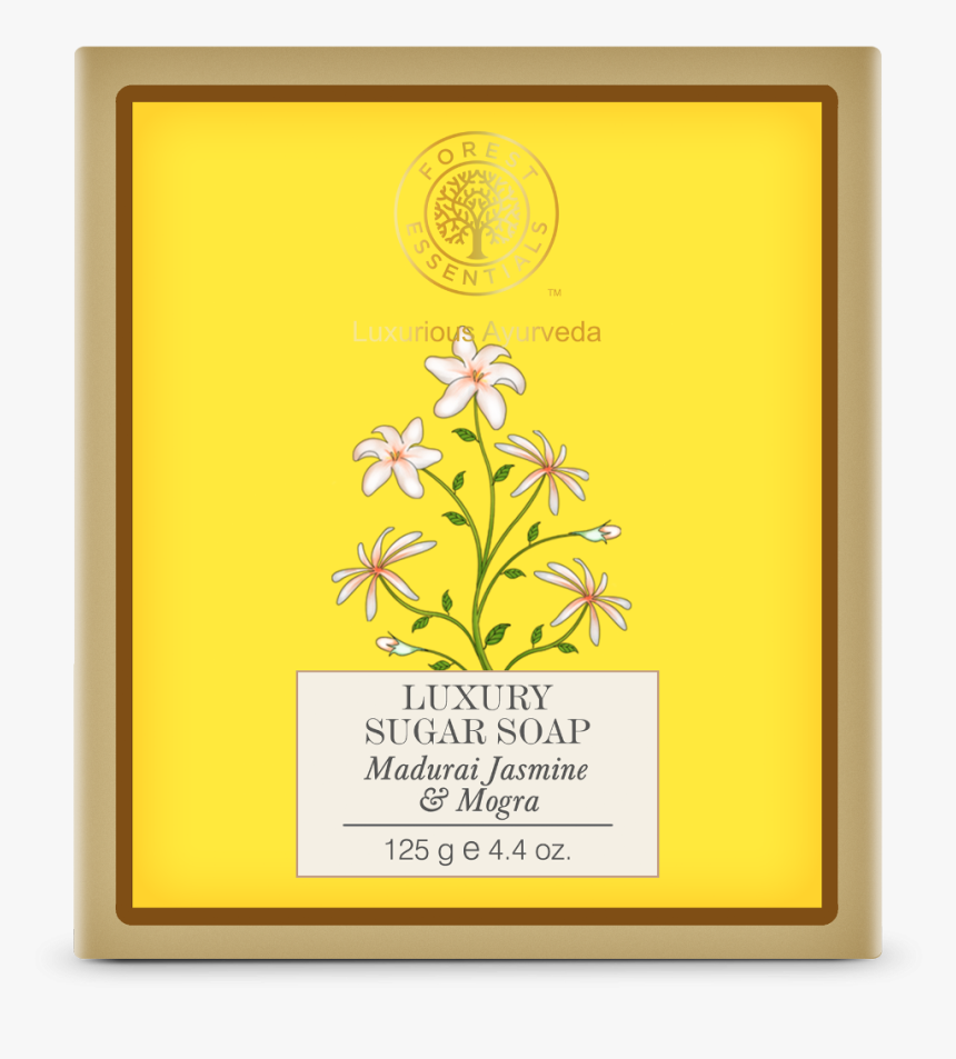Forest Essentials Luxury Sugar Soap Madurai Jasmine - Forest Essential Soap, HD Png Download