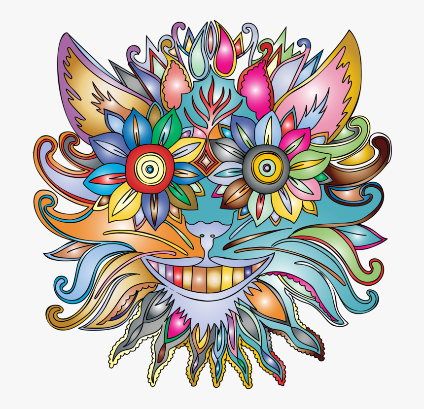 Transparent Creative Arts Clipart - Trippy Cat, HD Png Download