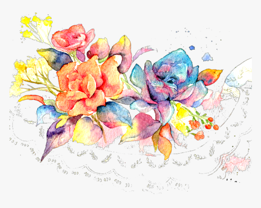 Ftestickers Watercolor Succulent Succulents Colorful - Free Succulents Watercolor, HD Png Download