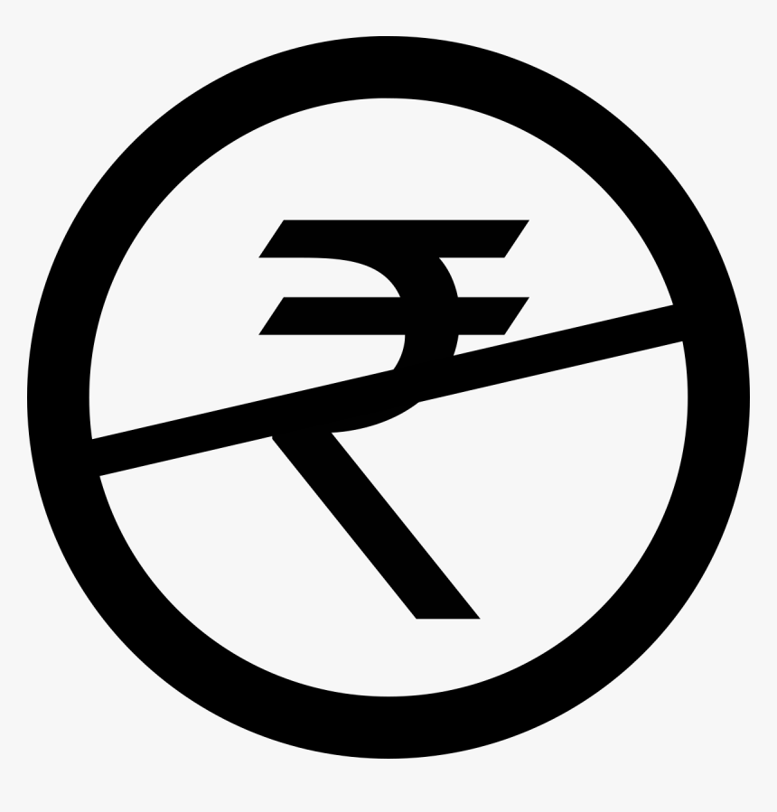 Indian Rupee No Symbol In Circle Pd Version - Close Button Icon Png, Transparent Png
