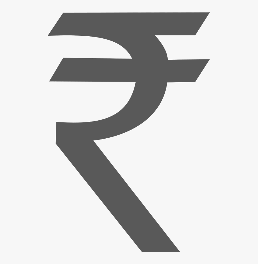 Indian Rupee Symbol - Rupee Symbol Png, Transparent Png