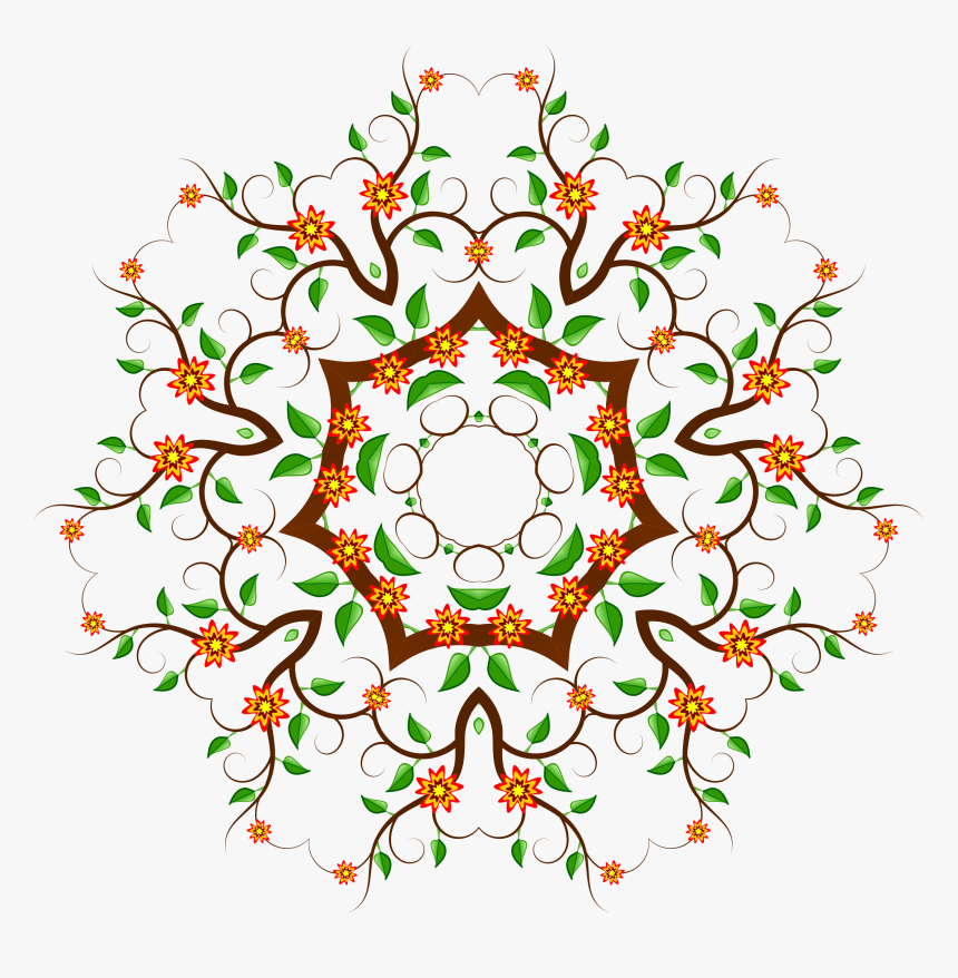Floral Tree Design Clip Arts - Design, HD Png Download