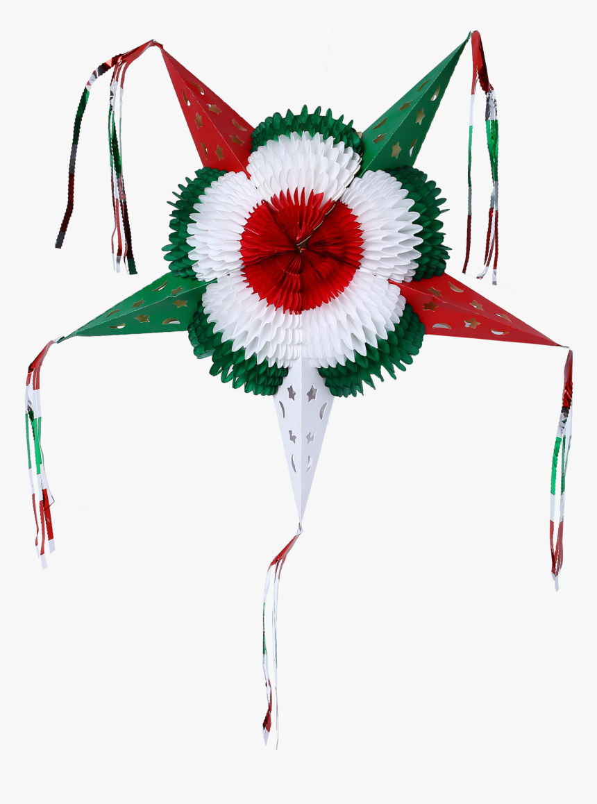 Colorful Star Mexican Piñata Foldable Cardboard Party - Floral Design, HD Png Download
