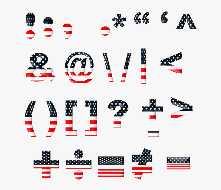How To Use Punctuation Marks - Font Chữ Kẻ Sọc, HD Png Download