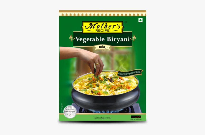 Mother S Recipe Vegetable Biryani - Mother's Recipe Biryani Paste, HD Png Download