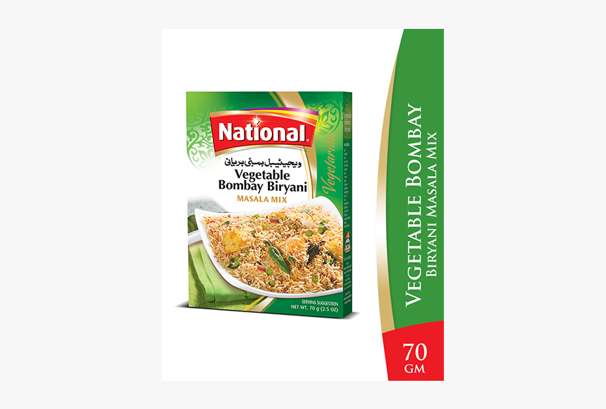 National Vegetable Bombay Biryani - National Biryani Masala Range, HD Png Download