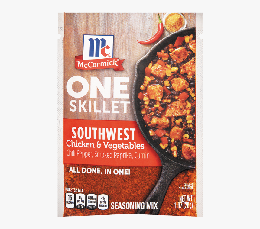 Mccormick® Southwest Chicken & Vegetables - Mccormick One Skillet Tuscan Chicken, HD Png Download