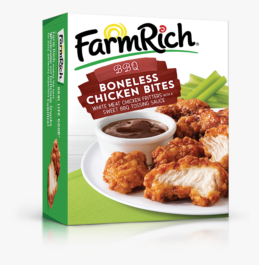 Bbq Style Boneless Chicken Bites - Farm Rich Avocado Slices, HD Png Download