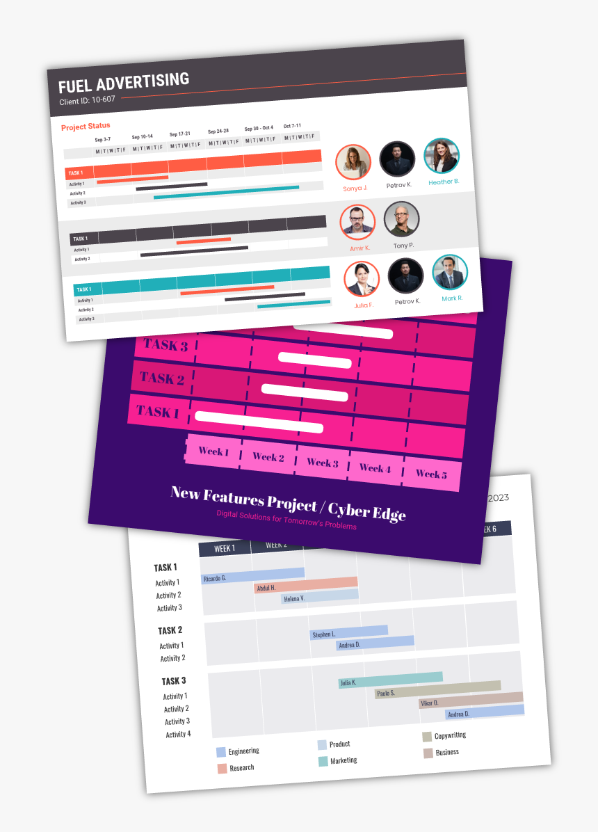 Gantt Chart Design, HD Png Download