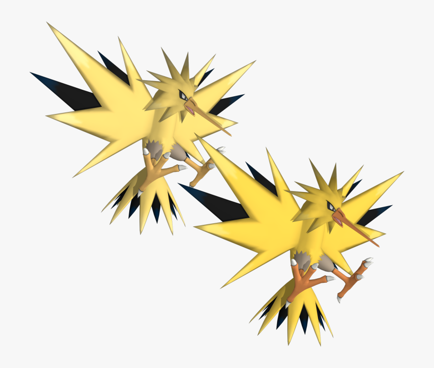Download Zip Archive - Zapdos 3d Model, HD Png Download