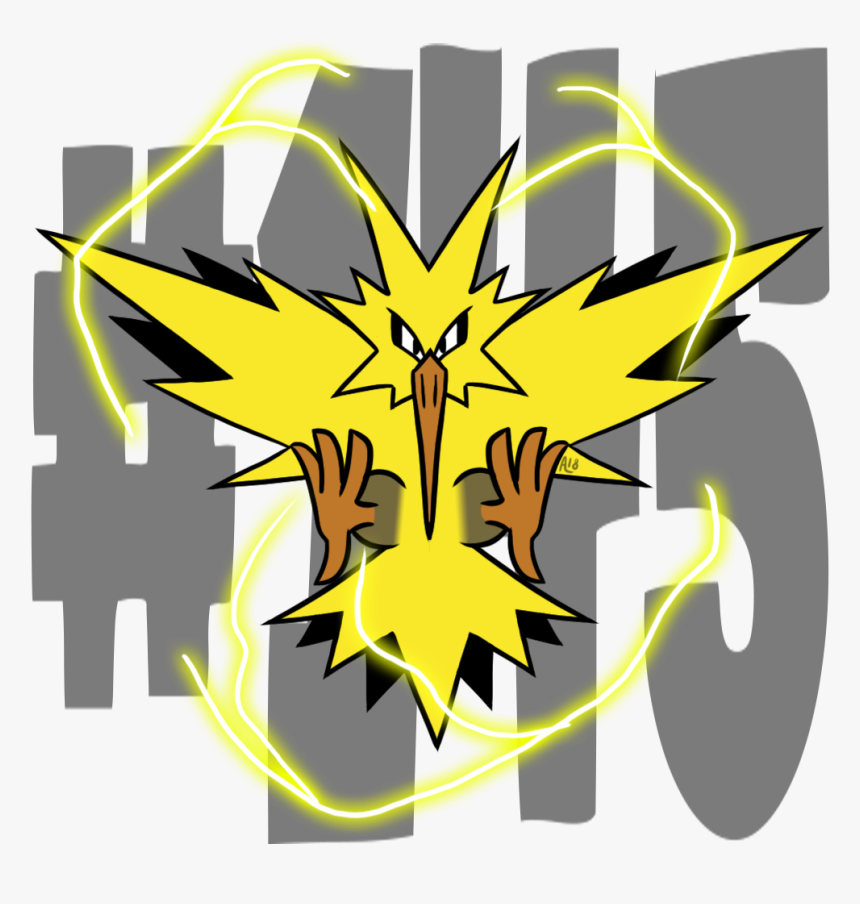 Zapdos Pokemon Pokemonaday Artists On Tumblr Fanart - Illustration, HD Png Download