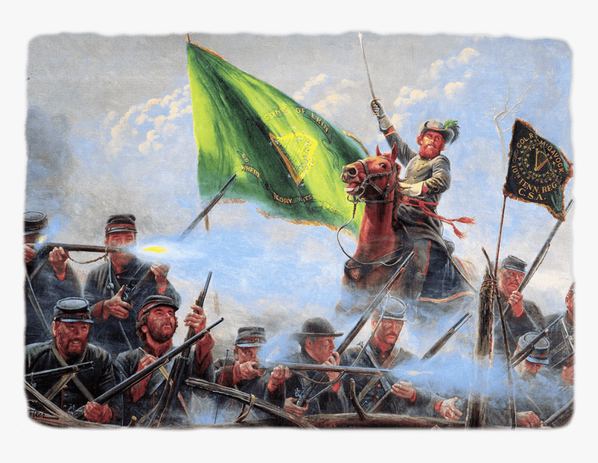 Ru Flag Sons Of Erin Csa Irish Flag, Irish Confederate - Sons Of Erin, HD Png Download