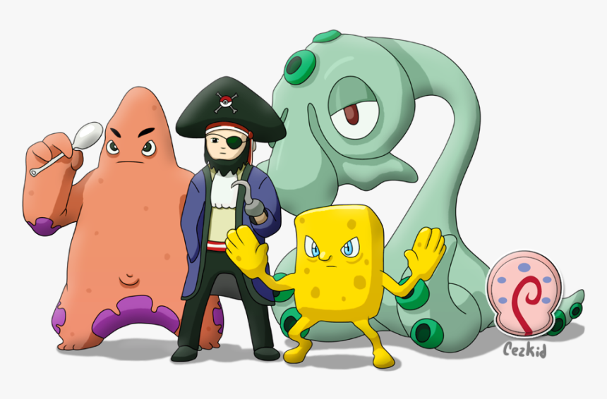 More Like Justice Leak By Patox - Spongebob Characters As Pokemon, HD Png Download
