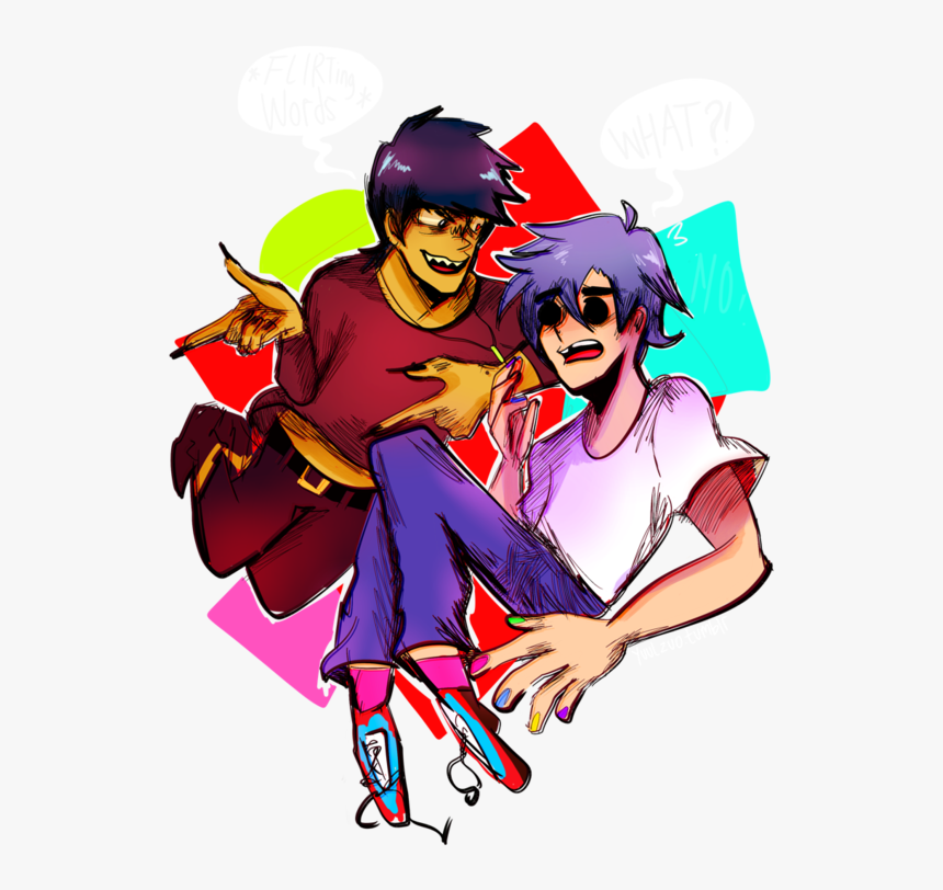 Transparent Gorillaz 2d Png - Cartoon, Png Download