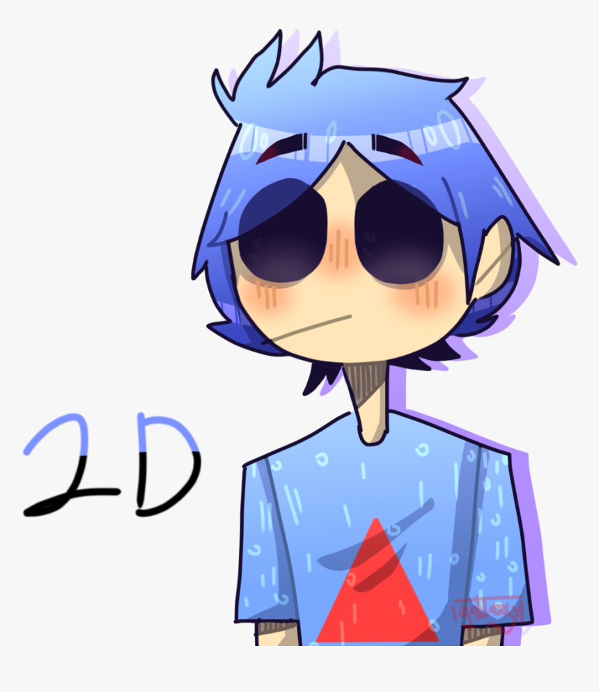 2d From Gorillaz - Cartoon, HD Png Download