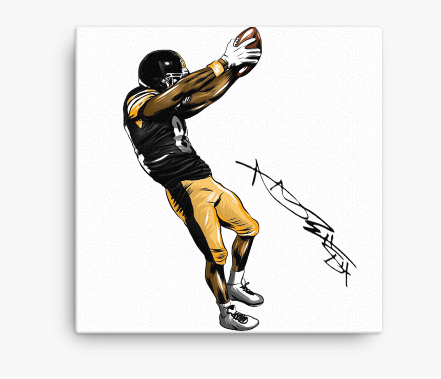 Antonio Brown Signature Art Canvas - Football Player, HD Png Download