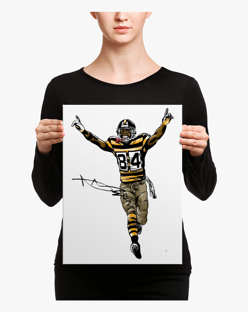 Pittsburgh Steelers Antonio Brown Touchdown Canvas - Cool Brain Tattoo Art, HD Png Download