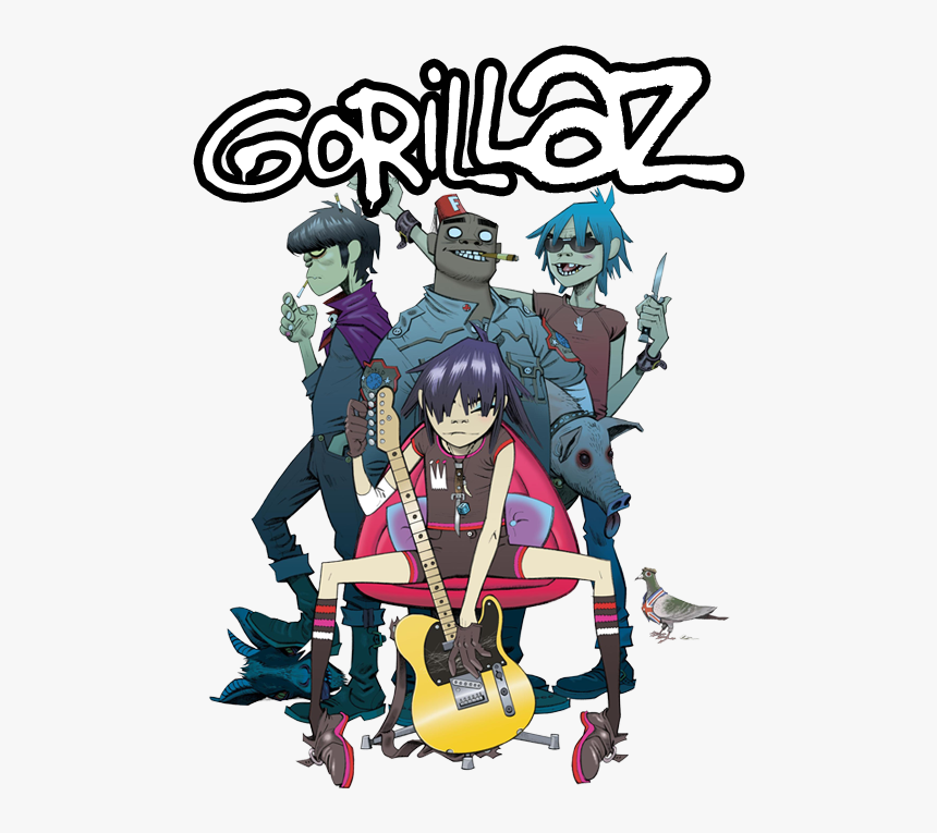 Concerto Gorillaz - Gorillaz The Band, HD Png Download