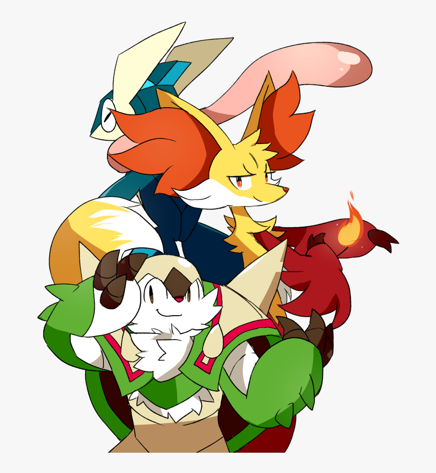 Pokémon X And Y Vertebrate Fictional Character Cartoon - Pokemon Kalos Starters, HD Png Download