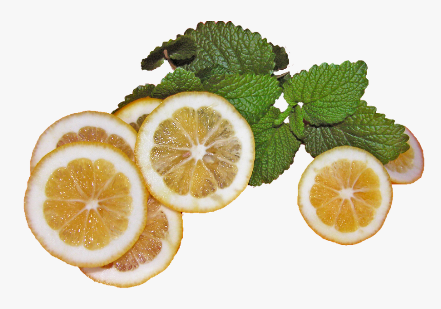 Lemons, With, Lemon, Balm, Refreshment - Lemon, HD Png Download