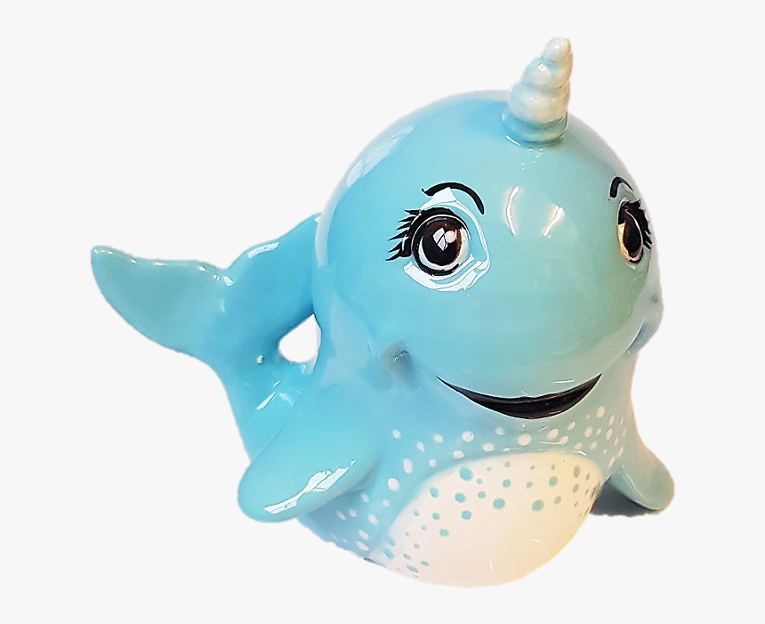 Narwhal Money Bank - Painted Narwhal Pottery, HD Png Download