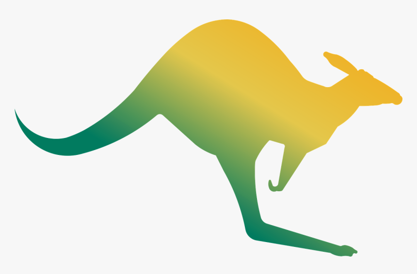 Yellow And Green Kangaroo, HD Png Download