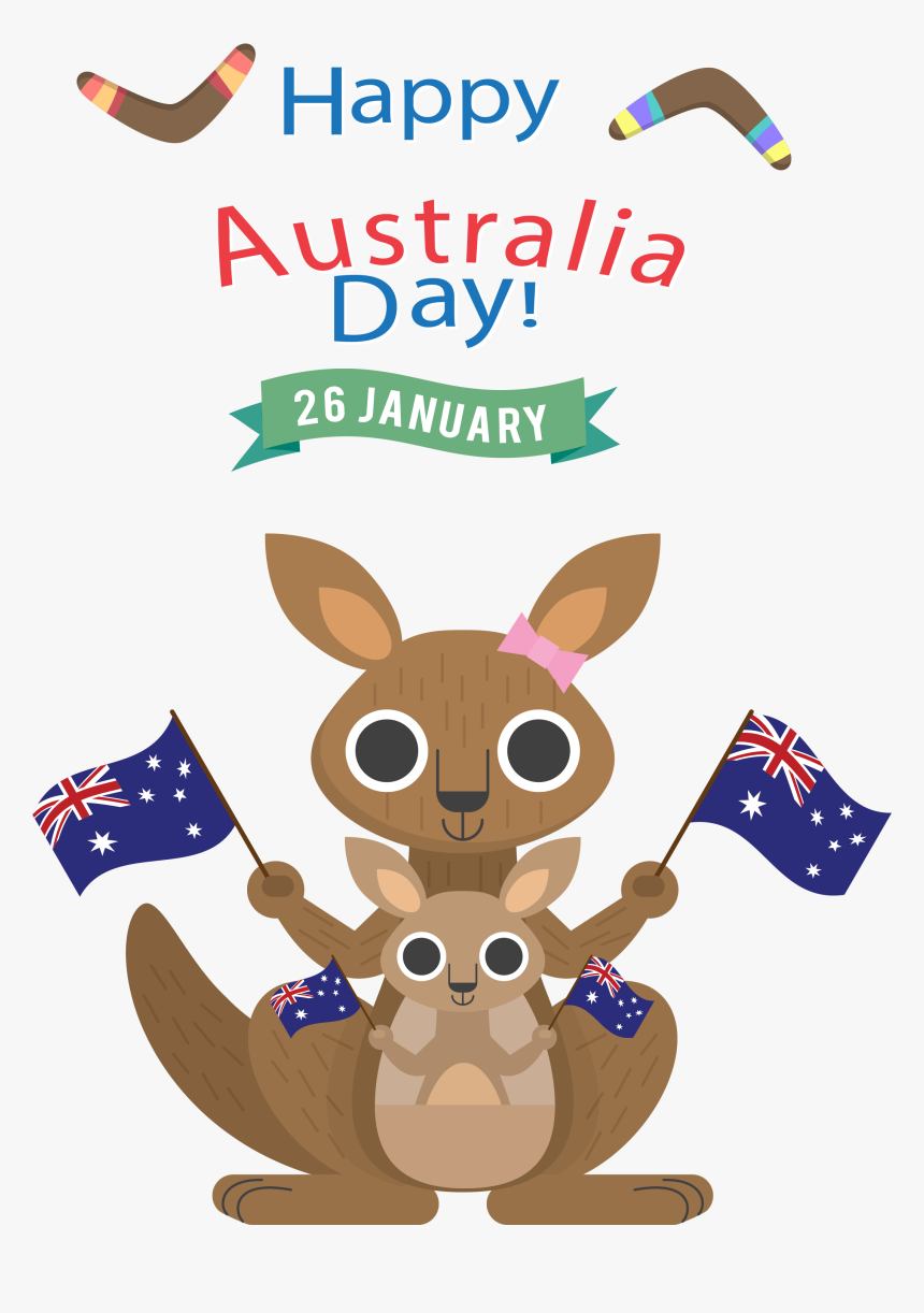 Australia Wall Kangaroo T-shirt Decal Vector In Clipart - Australia Kangaroo Icon Cartoon, HD Png Download