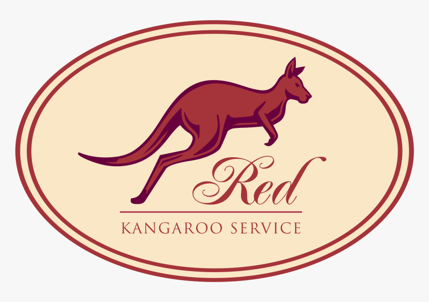 Red Kangaroo Service Logo Png Transparent - Red Kangaroo, Png Download