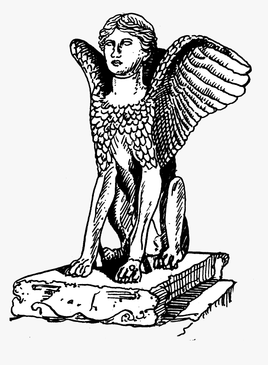 Sphinx Statue - Illustration, HD Png Download