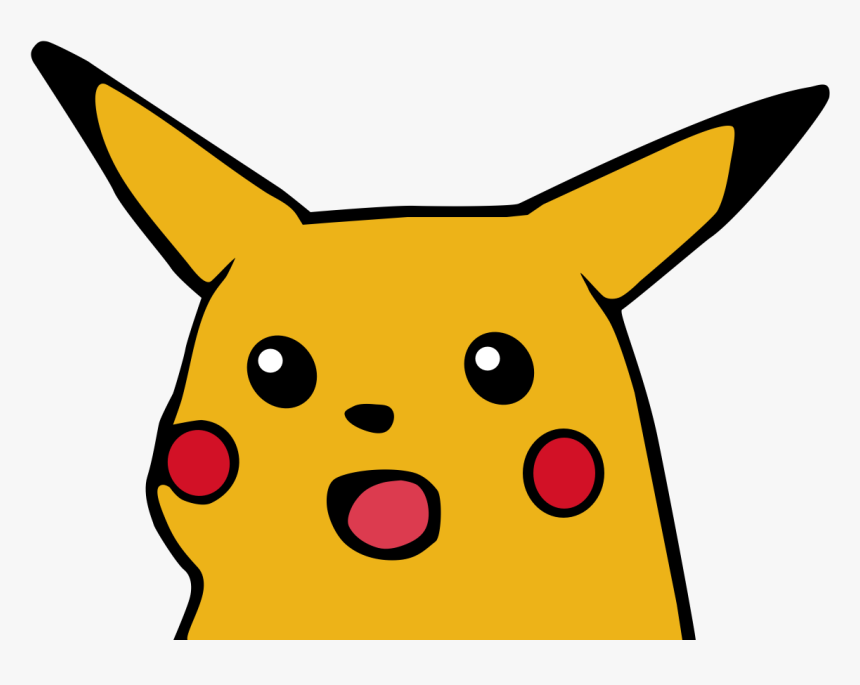 High Res Shocked Pikachu, HD Png Download