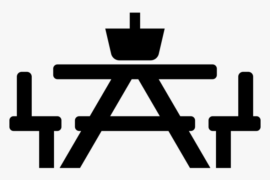 Picnic Table With Basket - Picnic Icon Png, Transparent Png